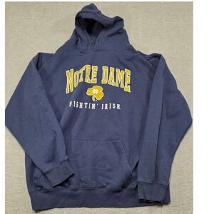 Colosseum Notre Dame Fighting Irish Hoodie Men XXL Navy Blue Pullover Sweatshirt